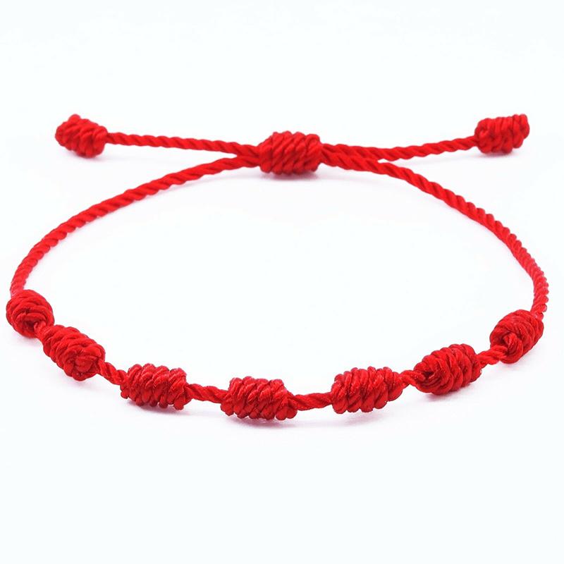

Charm Bracelets 2021 Lucky Red Bracelet For Kids Rope Knot Baby Simple Handmade Jewelry Bijoux Gifts