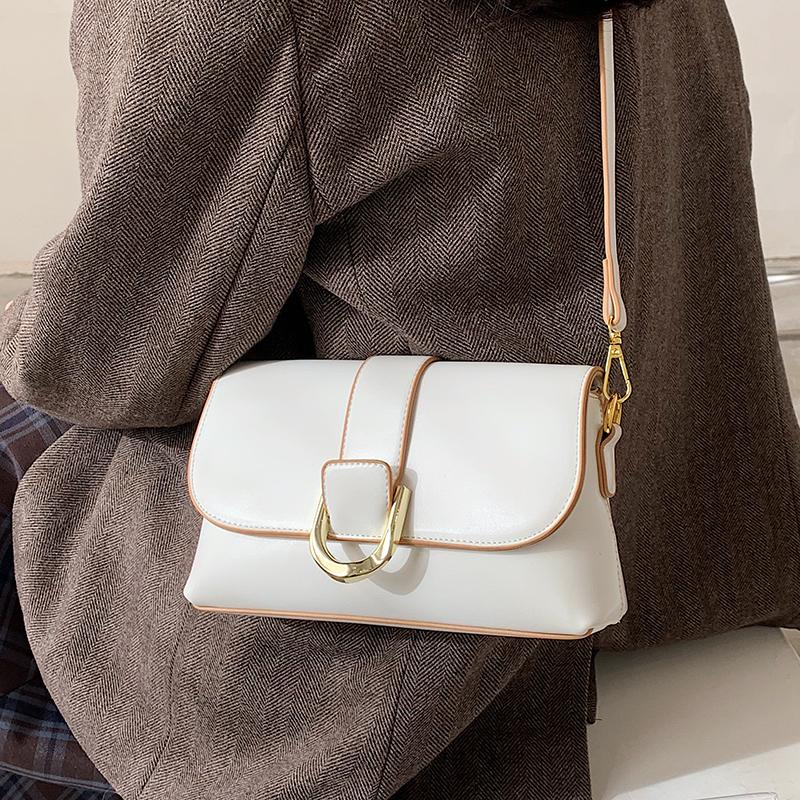 

Small PU Leather Crossbody Bag 2021 New Spring Fashion Small Square Bag Popular Design Shoulder, Black