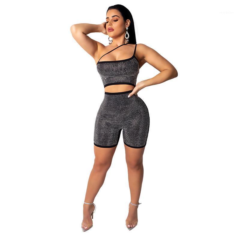 

Women' Jumpsuits & Rompers Drilling Shiny Diamond Bodysuit Jumpsuit Women Sexy Waist Hollow Out Sling Skinny Party Nightclub Rhinestone Sho, Silver