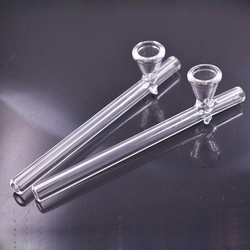 

Wholesale Steamrollers Glass Hand Smoking Pipes clear Steamrollers glass Smoking Tobacco pipe for dry herb