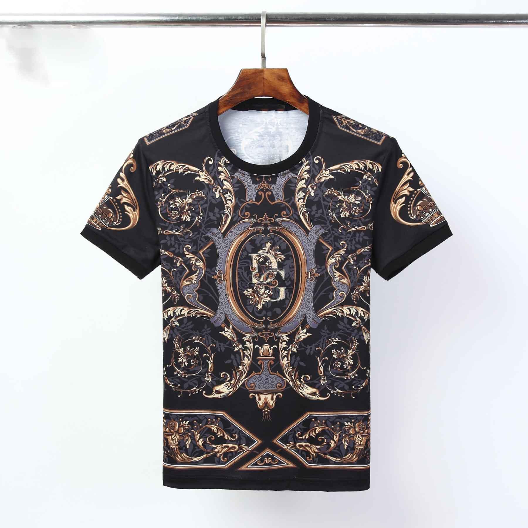 

Mens T shirt Hip Hop Fashion Letter Printing Mens T shirt Short Sleeve High Quality Mens and Womens T shirt Size M, Black