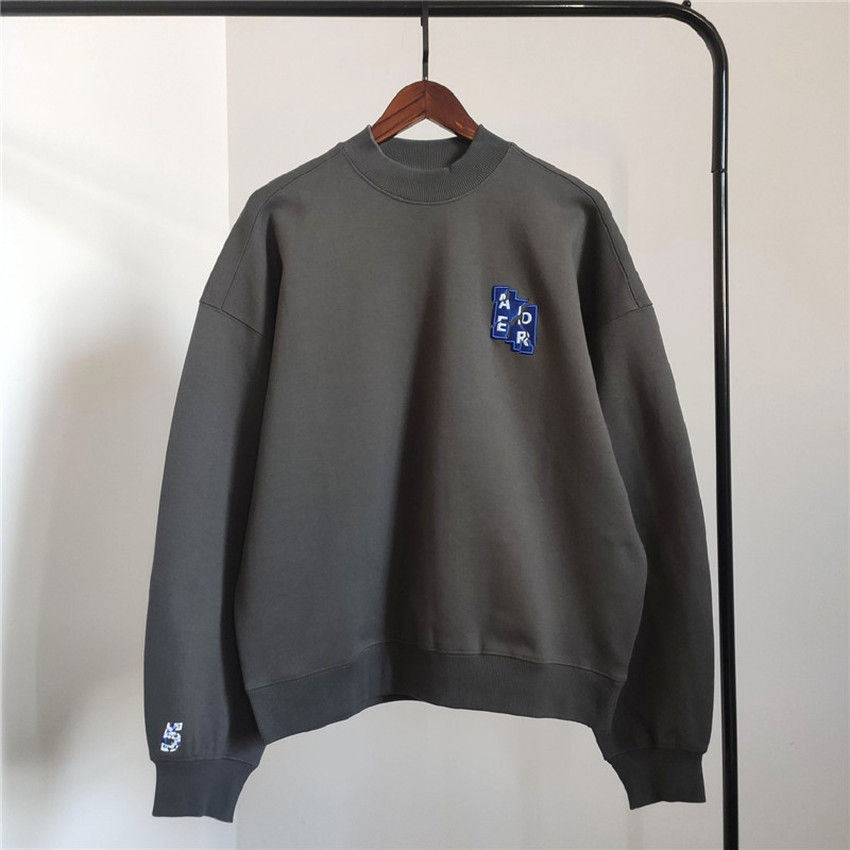 

Ader Error 6th anniversary sweatshirt Men Women Embroidered Tear Adererror Crewneck Hoodie streetwear men xxxtentacion C0304, Black;white