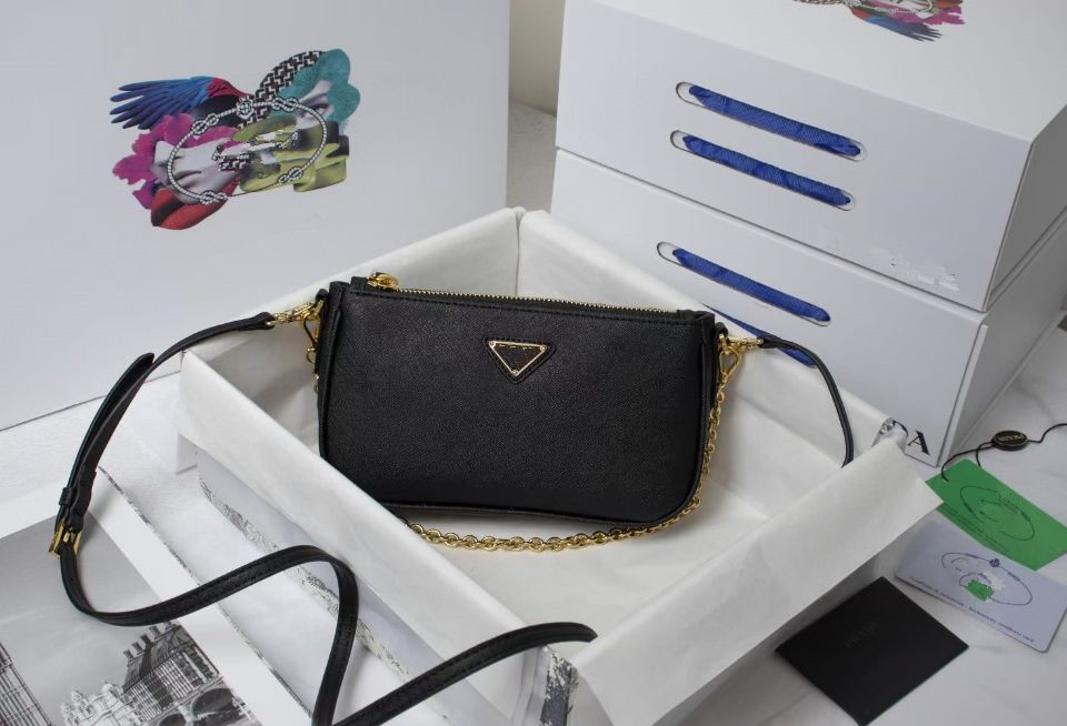 

2021 new high qulity bags classic womens composite tote leather female purse, Black