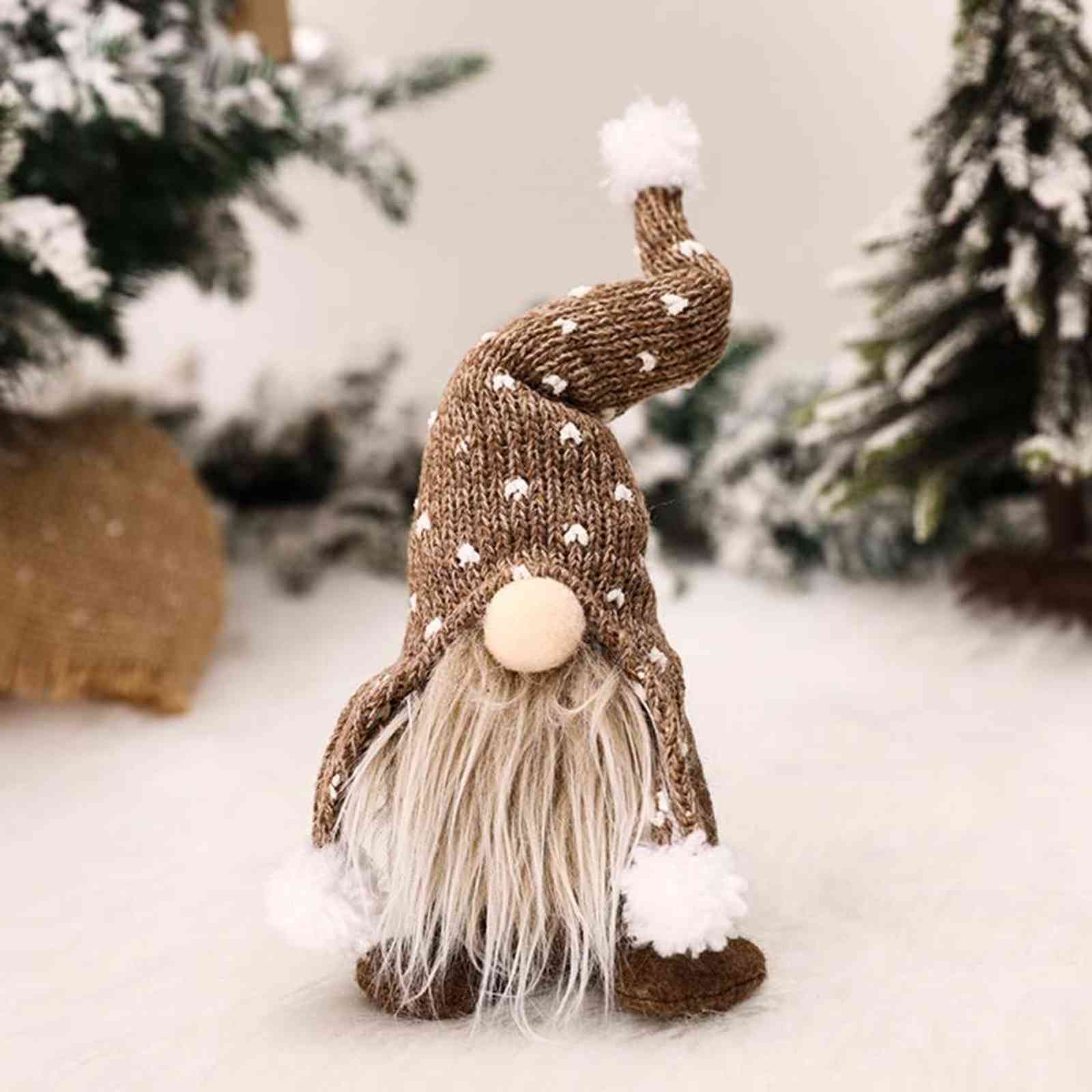 

Christmas Gnomes Plush Santa Doll Xmas Gonk Dwarf Elf Decoration Gifts Ornaments Navidad Xmas Tree Hanging Decoration H1112