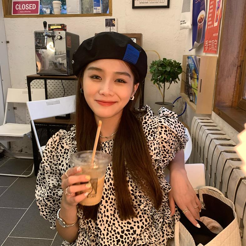 

Berets Big Round Face Suitable Hats During The Winter In 2021 Female Octagonal Cap Head Go Dish Green Beret, A black