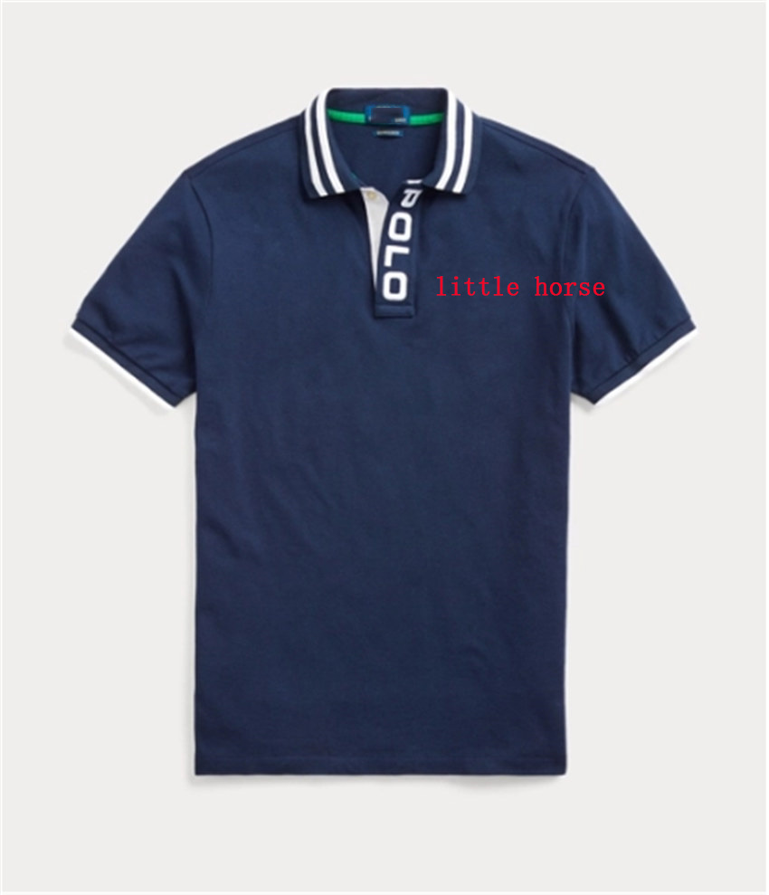 

High quality classic Racing designer mens Polo #1809 off luxury Summer casual fashion brand Embroidery white lapel t-shirt RL 100% Cotton, Model 7