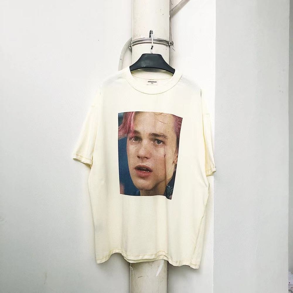 

Summer Arnodefrance Leonardo Print Vintage Tee Oversized Top T-shirt Streetwear Y2k Men Women Casual Cats T-shirts, Beige