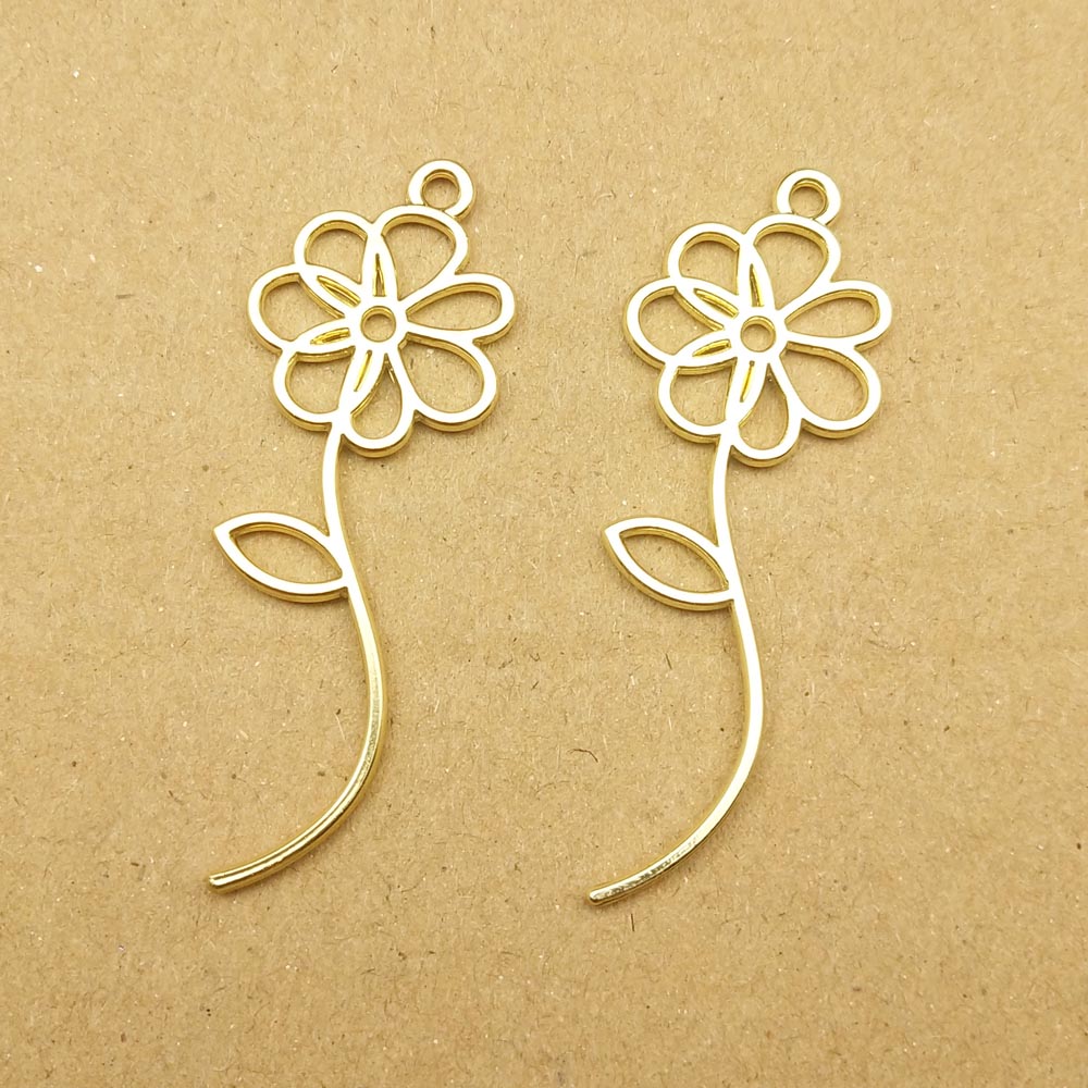 

Flower Charms for Jewelry Making and Crafting Cute Earring Pendant Necklace Bracelet Charm