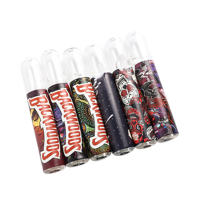 

2022 the Latest design OG pipe full body color printing glass tube small cigarette pipes