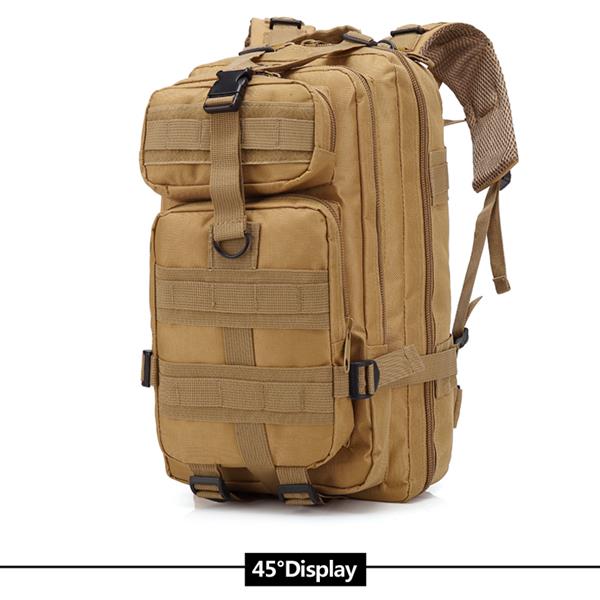 

3P The Rucksack March Outdoor Tactical Backpack Shoulders Bag Camping Hiking Rifle Trekking Sport Travel Rucksacks Cl Mud Color, Camel