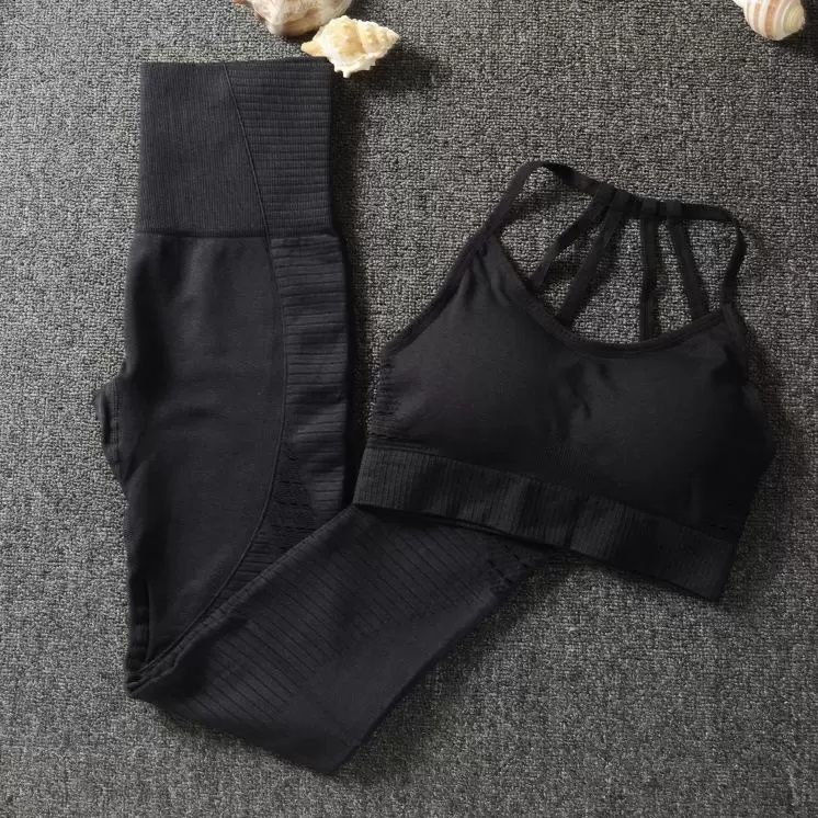 

Womens Gym wear Sportswear Fitness yoga sets Tracksuits Designer sexy strap top sports pant Women Yoga Outfits Suit Push up High Waist Leggings workout Active set hot, Red