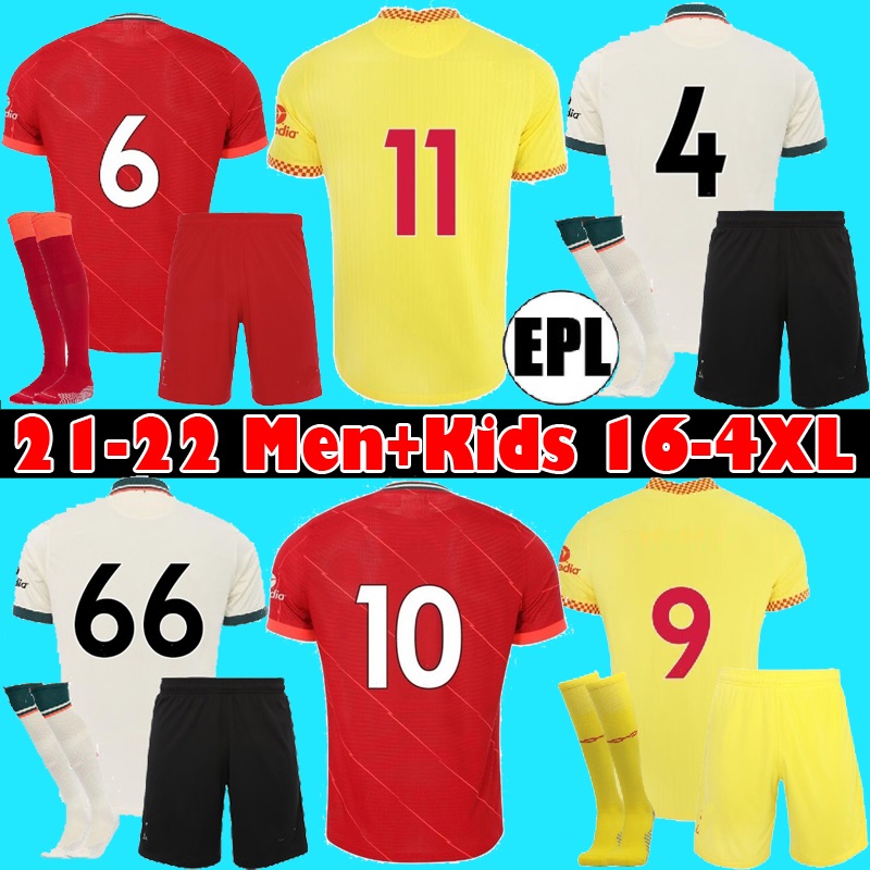 

21 22 23 Soccer Jerseys KONATE Football Shirt 2021 2022 2023 Mohamed Diogo J KEITA LUIS DIAZ Thailand quality Men + Kids sets, 22 23 home