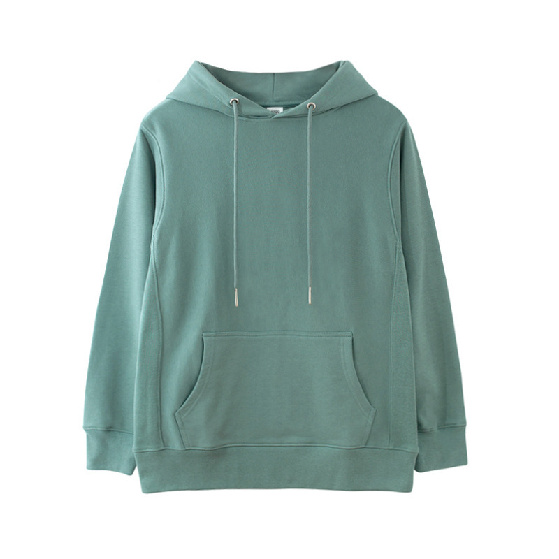 

2021 Spring Sleeve with Hoodie Pure Colour Tops for Women Female Male Hoodies Sweatshirt U5ix, Turquoise