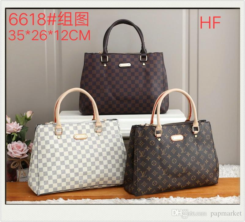 

6618 Bag chain bags women shoulder handbags tote clutch crossbody bag LV LOUIS VITTON new YSL lady fashion totes, Black;brown