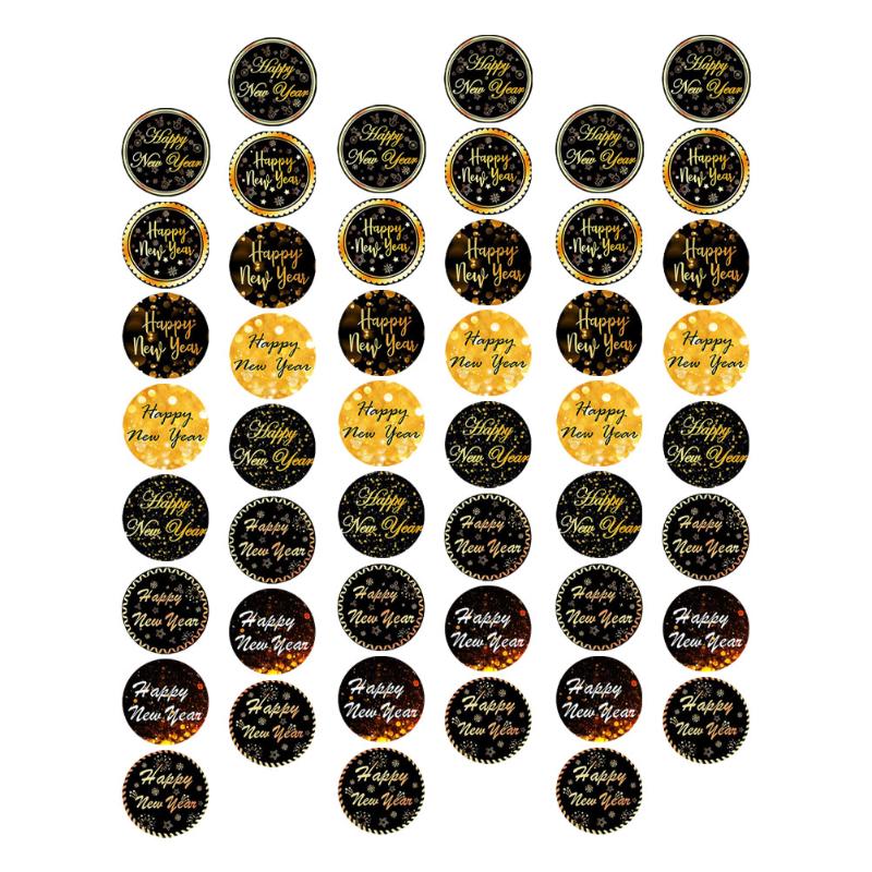 

Gift Wrap 1000pcs Happy Year Pattern Sealing Stickers Decorative