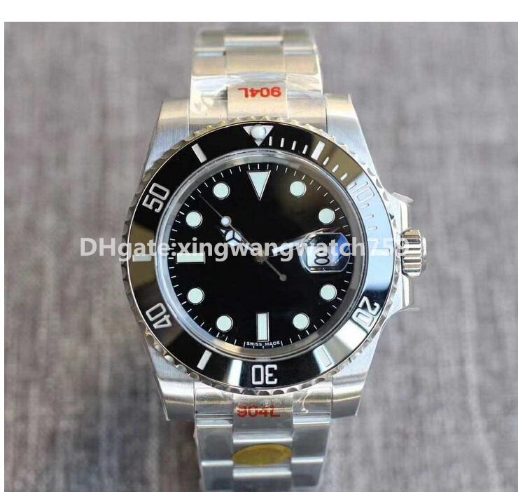 

TOP N factory V10 fashion sports business watch sapphire watch ETA 3135 movement automatic mechanical watch luminous diving ceramic bezel, Box