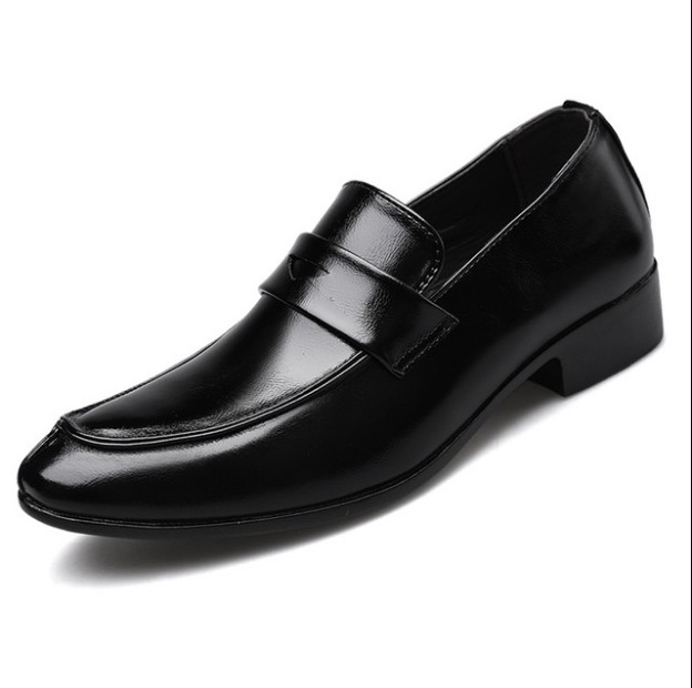 

Classic Business Men's designer Dress Shoes Fashion Elegant Formal Wedding Slip On Office Oxford Shoe For Mens 38-48, Black