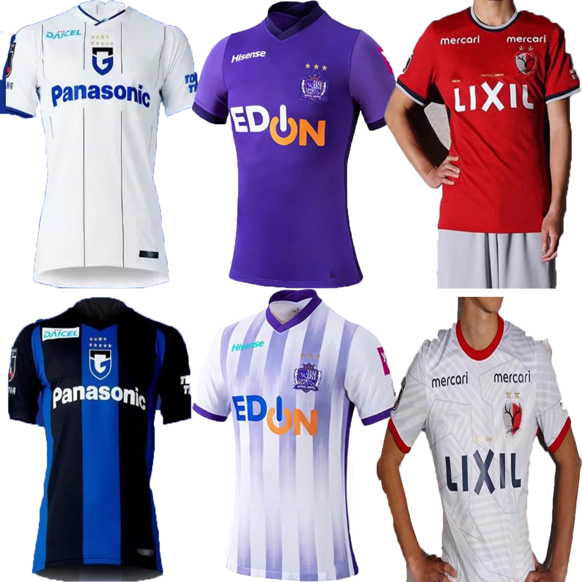 

21 22 J1 League Cerezo Osaka Soccer Jersey japan Kashima Antlers 2021 2022 Home Red Away White Football Shirts Uniform S-2XL top quality, Black;yellow