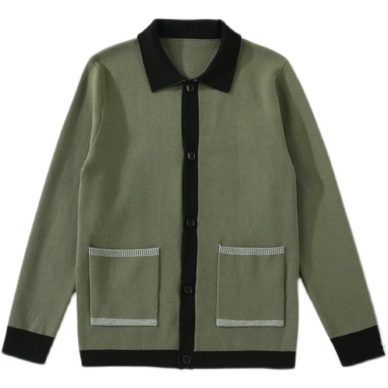 

Men' Sweaters High-quality Knitted V-neck Sweater, Simple Korean Jacket, Spring And Autumn Fashion