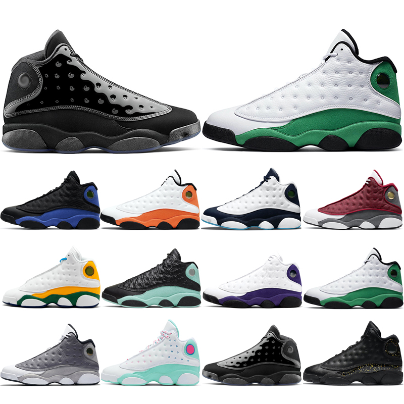 

man basketball shoes 13s fashion Atmosphere Aurora Green Cap and Gown Gold Glitter Hyper Royal Island Lakers Lucky Obsidian Playground Red Flint Starfish light