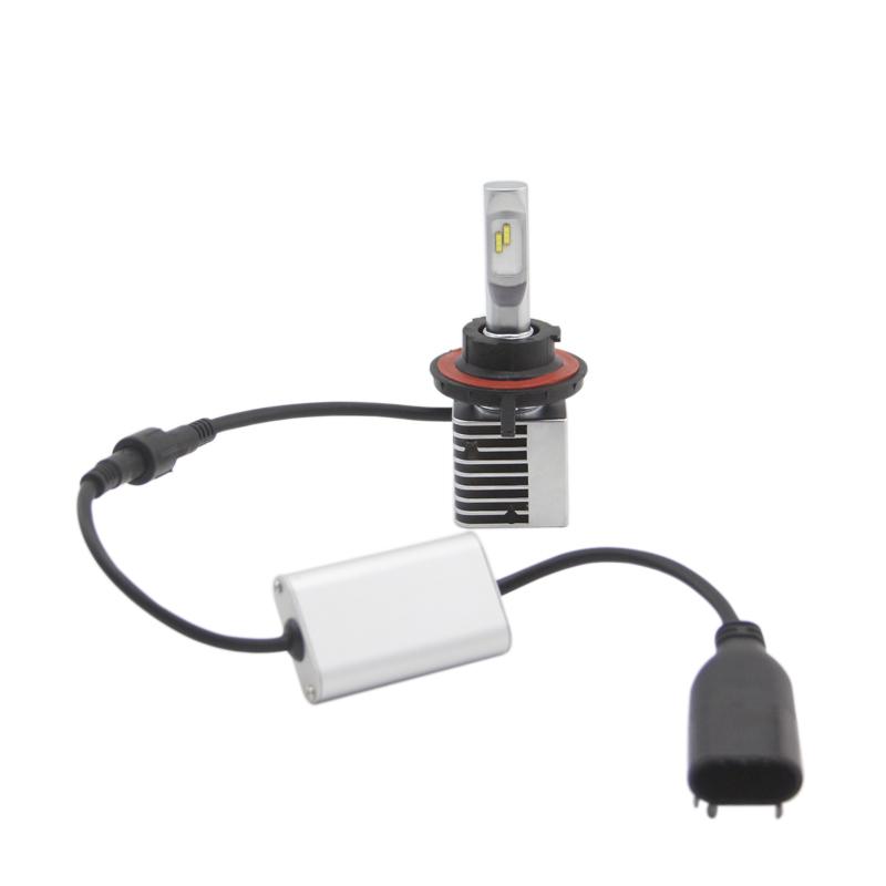 

Car Headlights SHUOKE LED H13 Headlight Replacement Bulbs 12V 30W 3200LM 6000K 50000H LifeSpan 2 PCS Bulb With Fans And Canbus