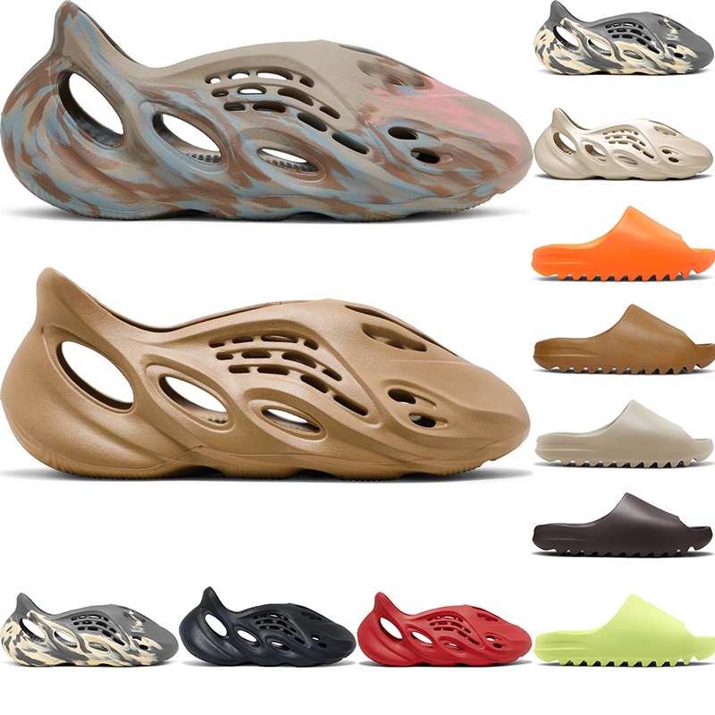 

2022 Sandals Vermillion Mineral Blue Sandal Slide Slippers Foam Ochre RUNR MX Cream Clay Moon Grey Shoes White Desert Ararat Sand Mens Runne, Black