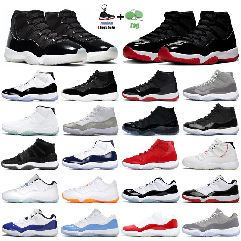 

11s Basketball Shoes Men Women 11 Jubilee 25th Anniversary Bred Concord 45 Prom Night Legend Blue Cool Grey Mens Trainers Sport Sneakers, Low concord