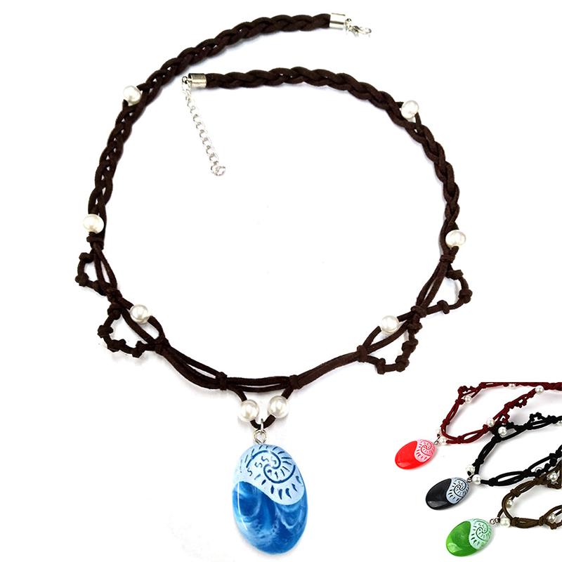 

Pendant Necklaces 2021 Sea Romance Princess Necklace Ethnic Style For Women Gift Statement Blue Stone Jewelry Accessory Female Choker