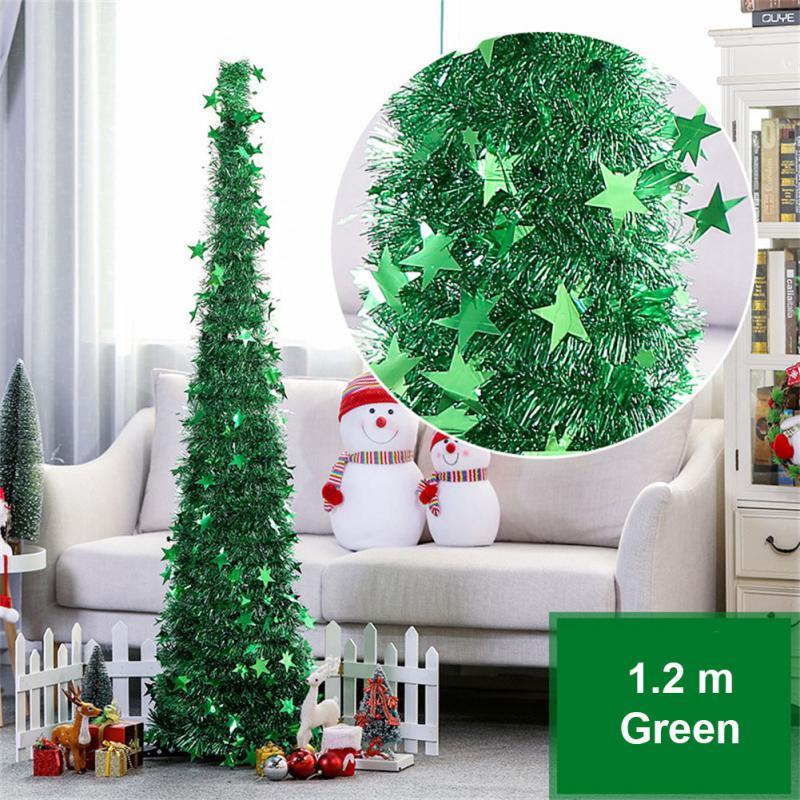 

Christmas Decorations 1.2/1.5M Trees Retractable Folding Tree Home Year 2022 Navidad Ornaments Gifts