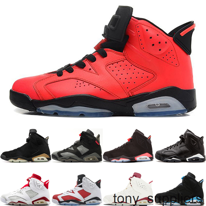 

Hot sale 6 6s Basketball Shoes Angry bull UNC Black cat Infrared Maroon Oreo High quality mens sports Sneakers size 7-13