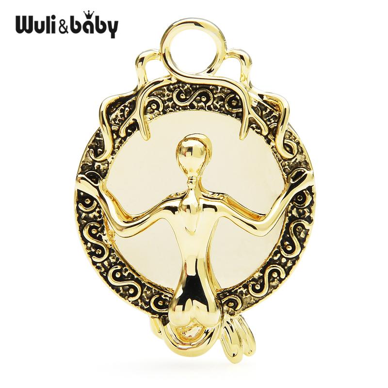 

Pins, Brooches Wuli&baby Beautiful Lady For Women Alloy Girl Figure Party Causal Brooch Pins Art Gifts