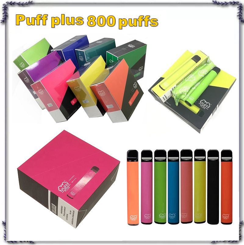 

PUFF PLUS Disposable E Cigarettes Pod Device Starter Kit 800 Puffs 550mAh Battery 3.2ml Prefilled Cartridges Vape Pen VS XXtra Bang XXL Max Bar 5000