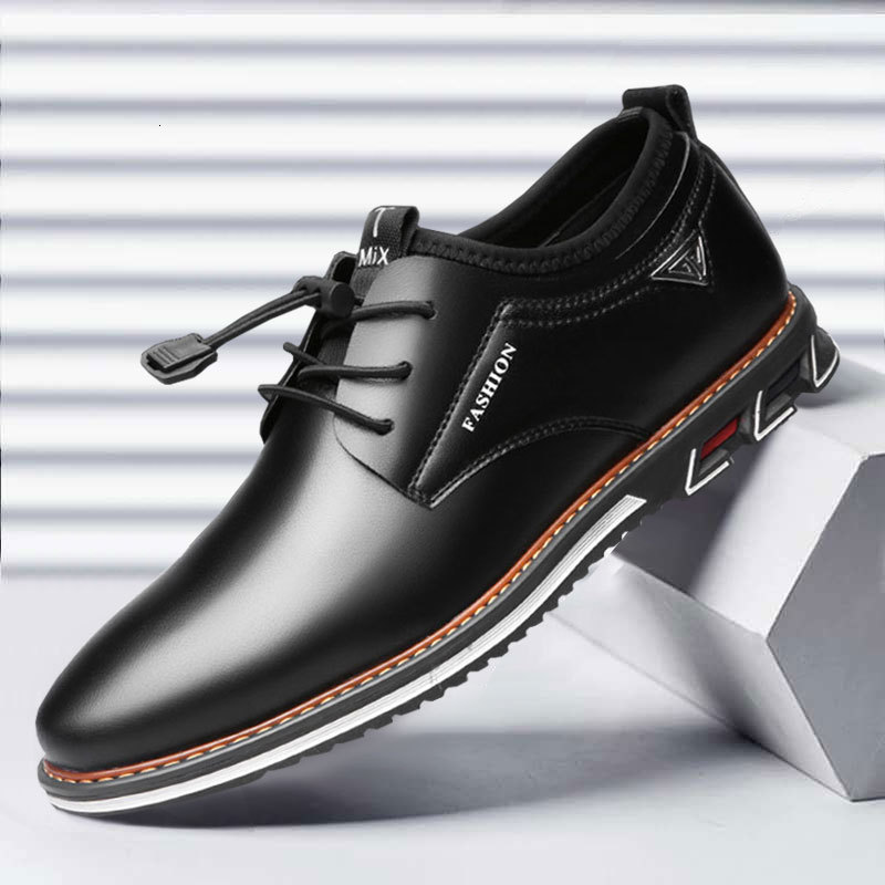 

Dress Shoes men leather shoes male comfortable low-top British casual only formal DIFT, 1# shoe box