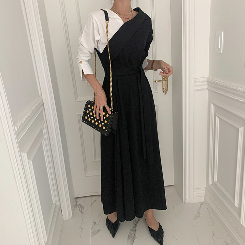 

2021 New Japanese Spring Autumn Fashion Simple and Elegant Designers Sell Well Irregular Change Long Sleeves Bf3d, Black