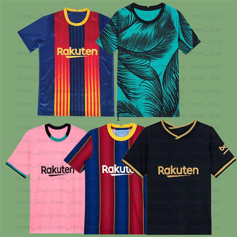 

Barcelona 10 MESSI Maillots De Football Shirt Soccer Jersey z1 GRIEZMANN F. DE JONG PIQUE SUAREZ DEMBELE COUTINHO Men Kids Kit Training, Black;yellow