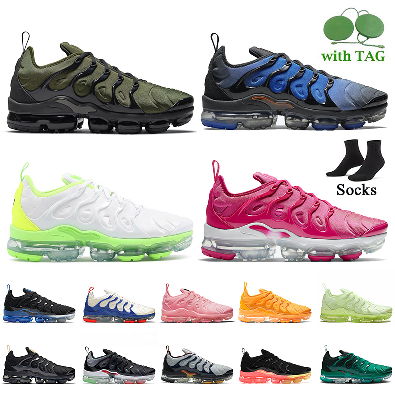 

Top Quality NIK Air Vapormax TN Plus Running Shoes Women Men Trainers Tennis Ball Hot Pink White University Red Dark Russet Black Royal Magenta Off Sneeakers Sports, #8 hot pink 36-40