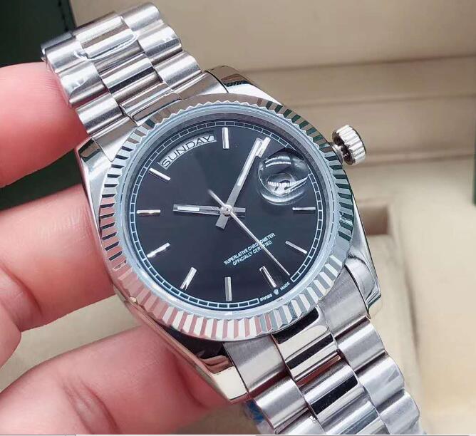 

New Quality day-date mens Mechanical Stainless 316l Steel 41mm Automatic Movement Luxury diamond Watches-4 Wristwatches, Slivery;brown