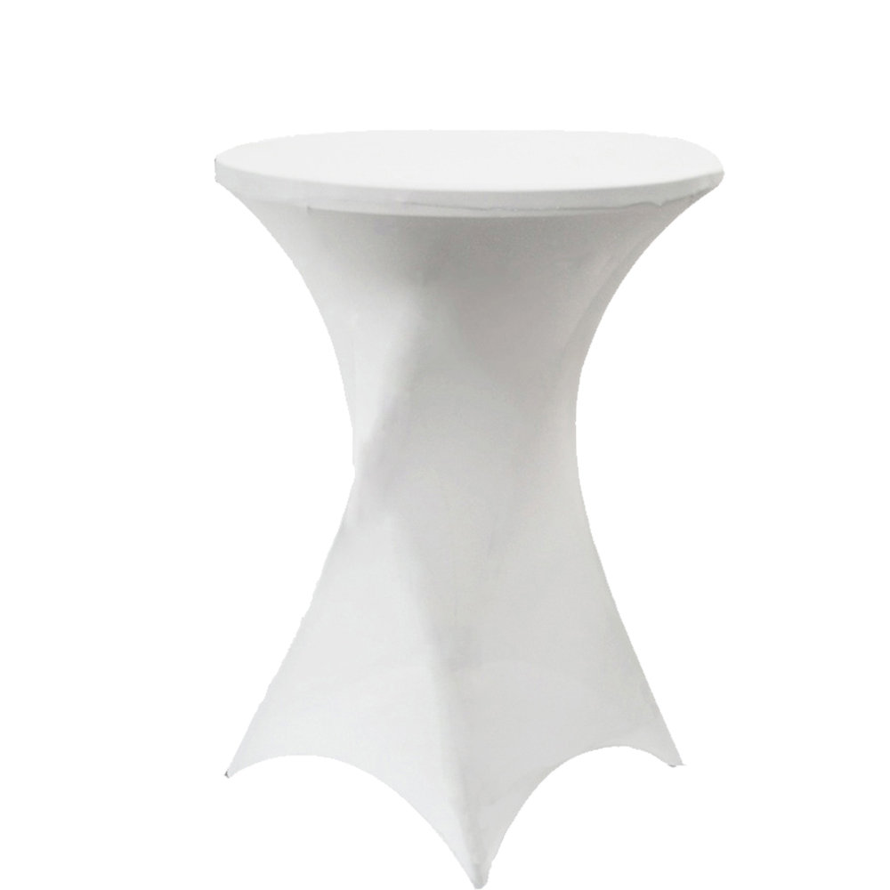 

10pc Spandex Dry Bar Table Cover Cloth 80X110 cm Stretch Highboy Cocktail Tables Covers for Outdoor Wedding Party Decoration Supplier, Ivory