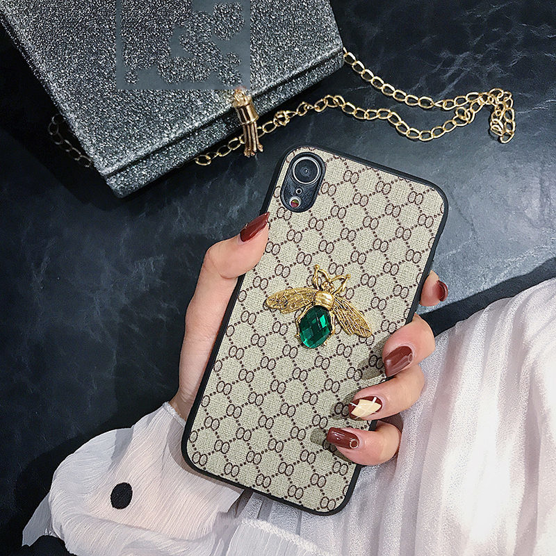 

Luxury 3D Gemstone Bee Phone Case For iPhone 7 8 Plus XR Xs 11 12 Pro Max Cover