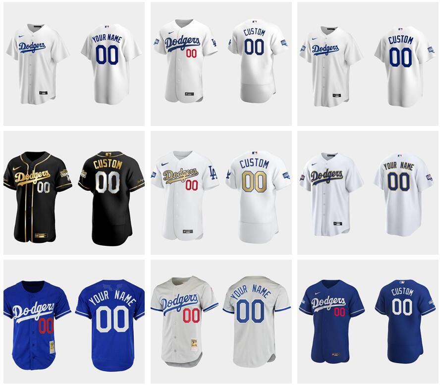 

MLB Baseball Jersey Los Angeles Dodgers custom men women youth any name and number jerseys, Blue;black