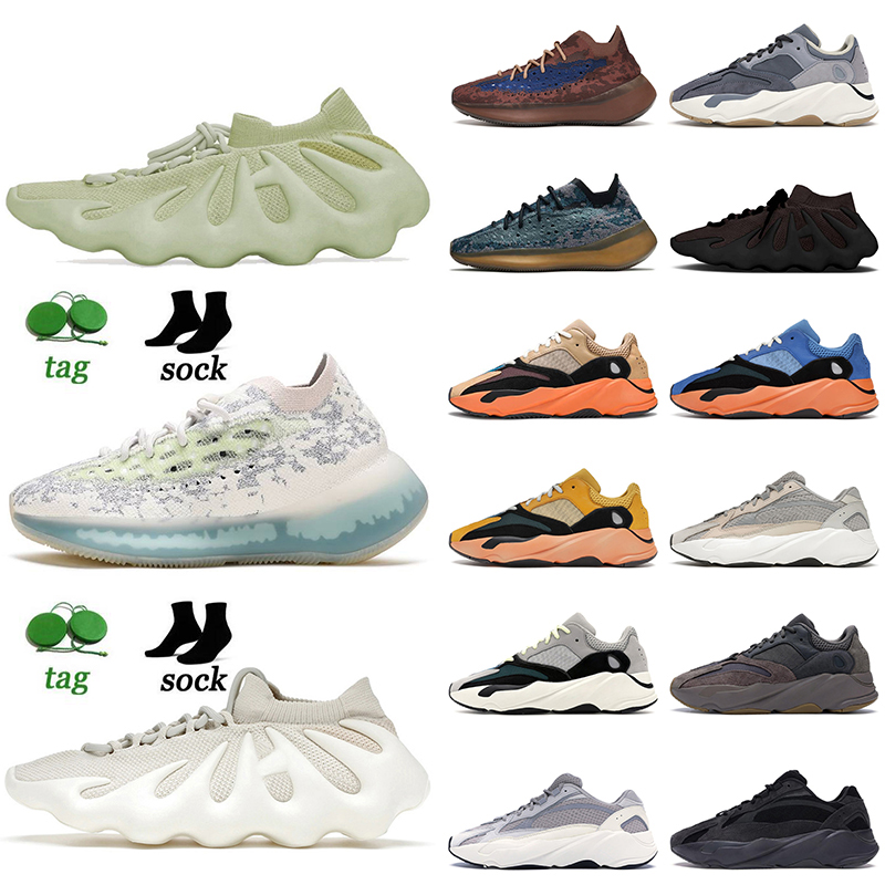 

ADDS Yeezys Boost 700 V3 Running Shoes Yeezy 380 Kanye West 450 Sneakers Alien Blue Azure non-feflective Covellite Resin Dark Slate Cloud White Sports Trainers, A45 phosphor 36-45