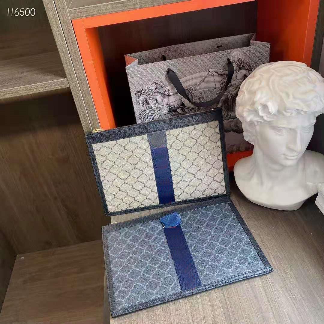 

2021 Men's and women's handbags high quality designer wallet classic flower printing gift box