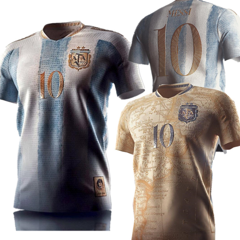 

21 Argentina MARADONA Commemorative Edition soccer Jerseys 2021 #10 MESSI 200th anniversary DYBALA AGUERO CELSO MARTINEZ football shirt uniforms, 2021 +patch {agenting}