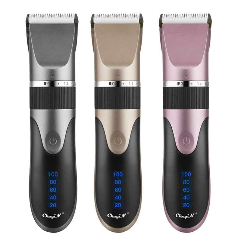 

Professional Hair Trimmer Electric Men Hair Clipper Low Noise USB Rechargeable Haircut Ceramic Blade Barber Machine for Kids