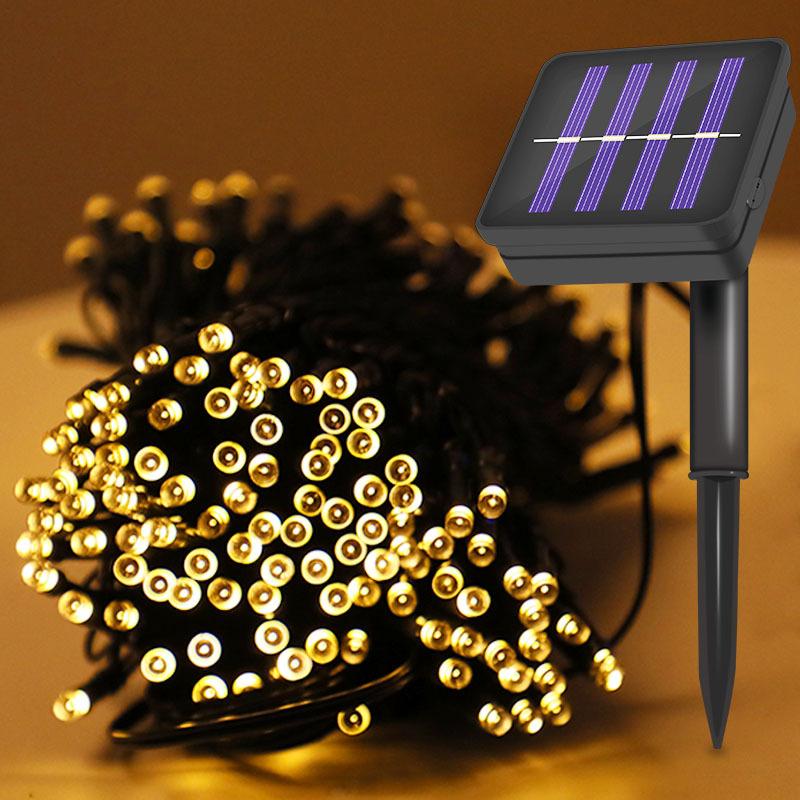 

Solar Lamps String For Garden Waterproof Outdoor Lighting 5M 7M 12M 22M 6V Christmas Xmas Holiday Decoration Fairy Battery