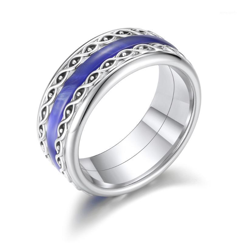 

Cluster Rings Cremo Stainless Steel Ring Purple Resin Ladies Layered Core Interchangeable Handmade Femme Bijoux1