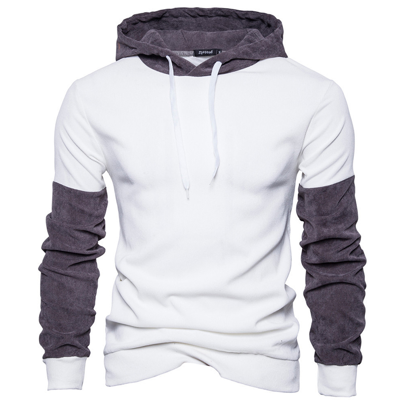 

2021 Fashion Sweaters Hip Hop Hoodie Sweater with Hood Warm Winter Male Streetwear Casual Hit Color Block Sportwear Training Wnrh, White