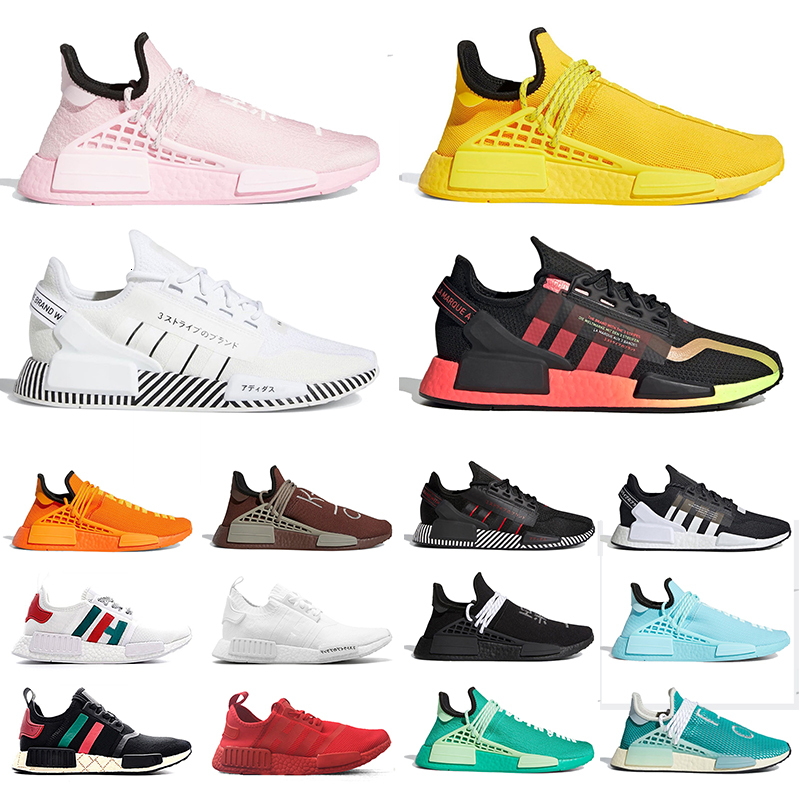 

Race Size EUR 47 Original NMD R1 V2 Sports Sneakers Men Women Pharrell Williams Hu Trail Running Shoes Human Races Mens Trainers