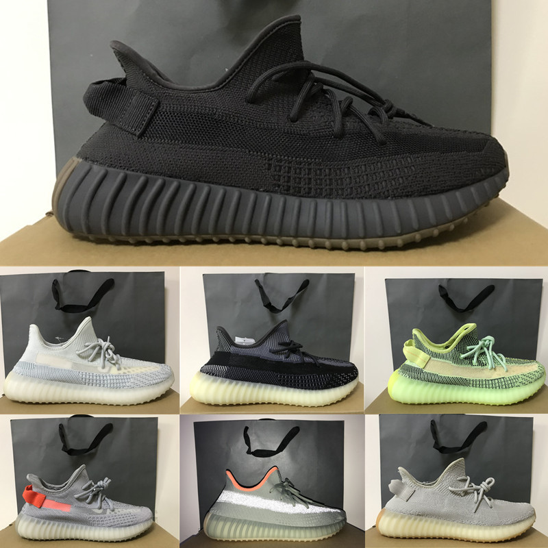 

2020 Kanye West Shoes Cinder Yecheil Yeezreel ASRIEL Static Triple Black Reflective V2 Stylist Sneakers Desert Sage Zebra Running Shoes, 9654