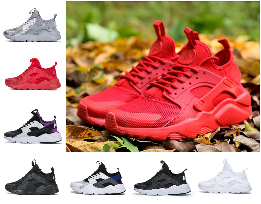

2022 Top Quality Huarache Running Shoes 4.0 1.0 Men Women Shoe Triple White Black Red Grey huaraches airs Mens Trainers outdoor Sports Sneakers walking jogging, Bubble package bag